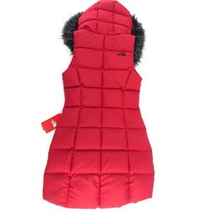 the north face hey mama parkina red